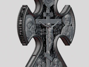 Cross pendant 3D Print Model
