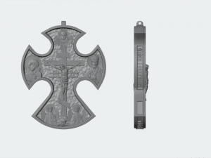 Cross pendant 3D 프린트 모델