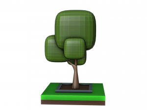 Isometric fantasy tree 3D Model