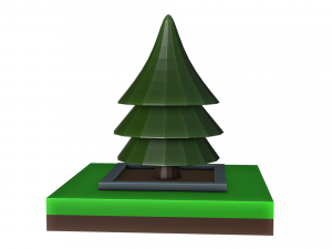 Isometric fantasy tree 3D Model