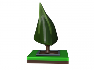 Isometric fantasy tree 3D Model