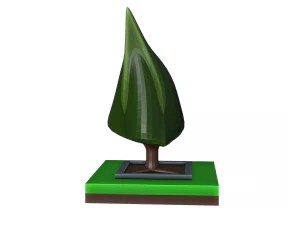 Isometric fantasy tree 3D Model