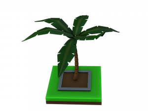 Isometric fantasy tree 3D Model