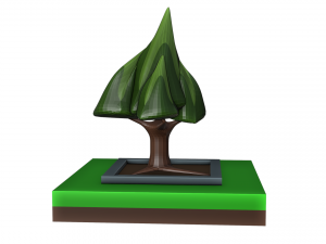 Isometric fantasy tree 3D Model