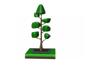 Isometric fantasy tree 3D Model