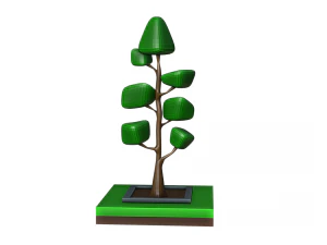 Isometric fantasy tree 3D Model
