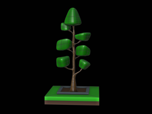 Isometric fantasy tree 3D Model