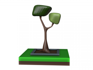 Isometric fantasy tree 3D Model