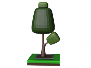 Isometric fantasy tree 3D Model