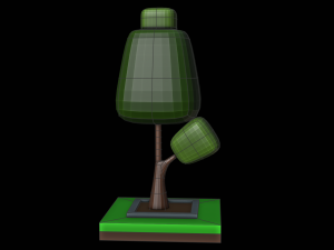 Isometric fantasy tree 3D Model