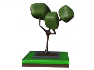 Isometric fantasy tree 3D Model