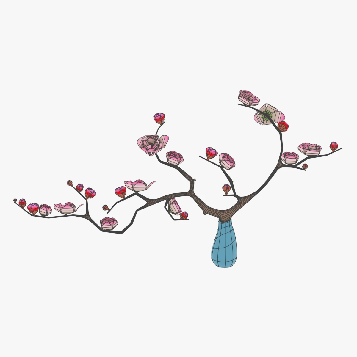 화분 수집 3D 모델 .c4d .max .obj .3ds .fbx .stl .blend 