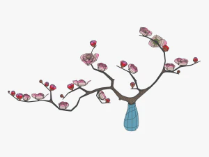 Cole&ccedil;&atilde;o de vasos de flores Modelo 3D