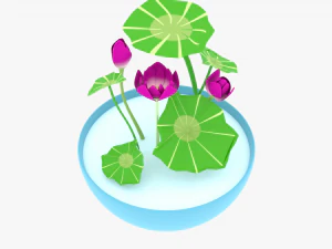 화분 수집 3D 모델