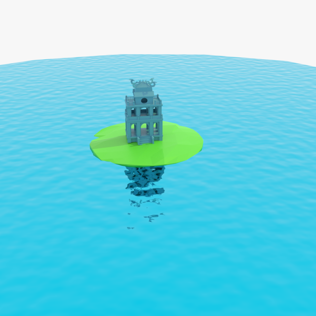 Hanoi Tower - Thap Rua Modelo 3D .c4d .max .obj .3ds .fbx .stl .blend 
