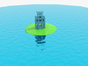 Hanoi Tower - Thap Rua 3D Model