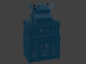 Hanoi Tower - Thap Rua 3D Model