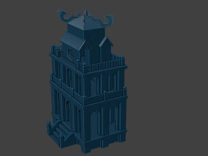 Hanoi Tower - Thap Rua 3D Model