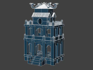 Hanoi Tower - Thap Rua 3D Model