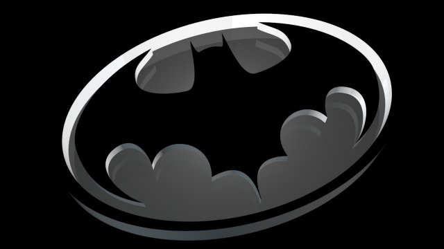 Batlogo Modello di stampa 3D .c4d .max .obj .3ds .fbx .stl .blend