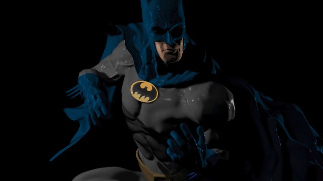 Batman 3D 모델 .c4d .max .obj .3ds .fbx .stl .blend 