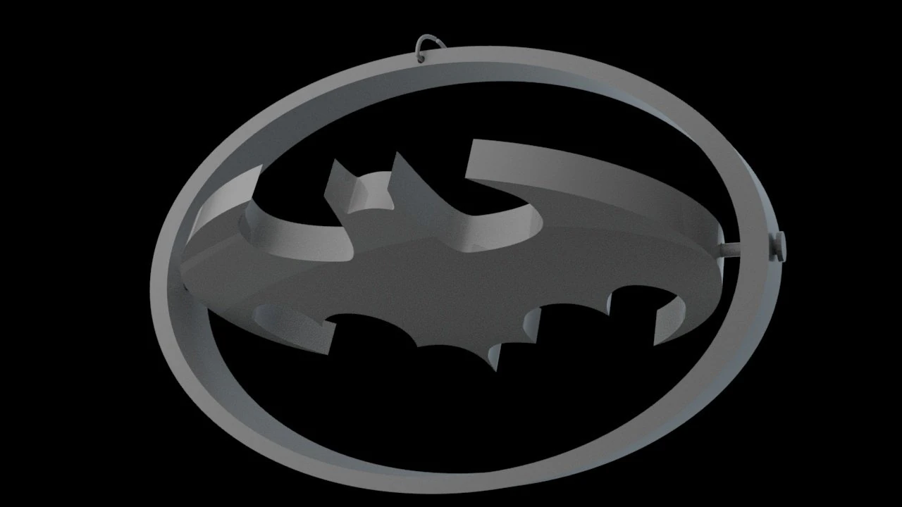 Batman Keychain 3D Print Model .c4d .max .obj .3ds .fbx .stl .blend 