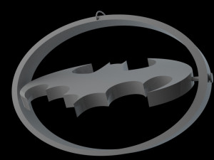 Batman Keychain Model Cetak 3D