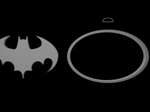 Batman Keychain Model Cetak 3D