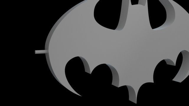 Llaveros Logo Batman 3D model 3D printable