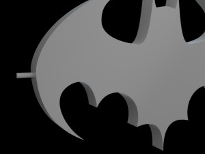 Batman Keychain Model Cetak 3D