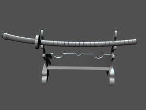 Japanese Katana 3D Print Model