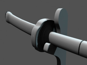 Japanese Katana Model Cetak 3D