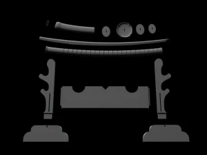 Japon Katanası 3D Baskı Modeli