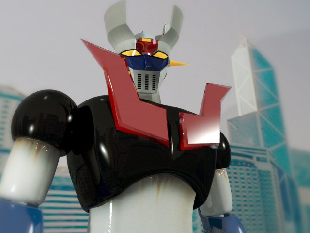 Mazinger Z Biped 3D Model .c4d .max .obj .3ds .fbx .stl .blend 