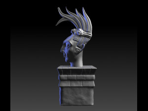 KING PAKAL FACE 3D प्रिंट मॉडल
