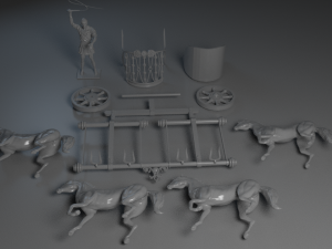 Ben-Hur Roman Chariot 3D Принт Модель