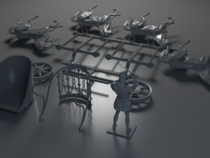 Ben-Hur Roman Chariot 3D Принт Модель