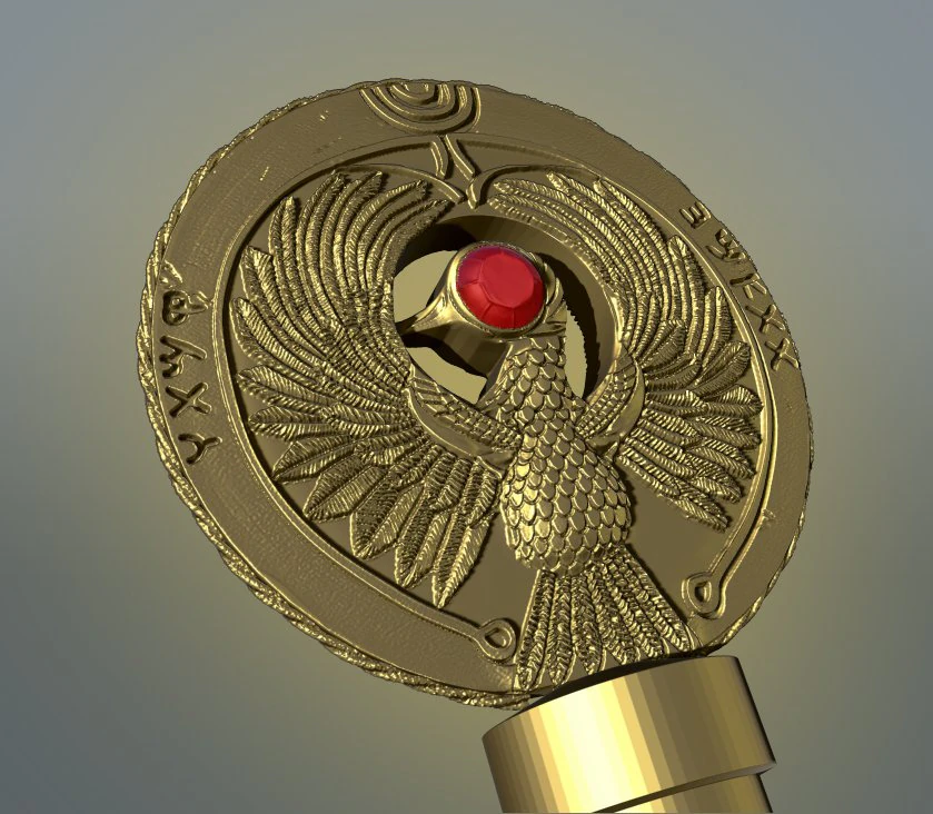 Indiana Jones Staff of Ra 3D Print Model .c4d .max .obj .3ds .fbx .stl .blend 