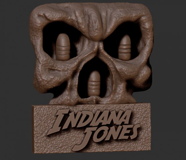 INDIANA JONES SANKARA STONES KEYCHAIN - WALL DECORATION 3D 프린트 모델 .c4d .max .obj .3ds .fbx .stl .blend