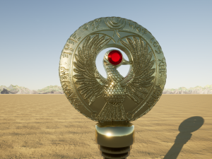 NEW UPDATE OF THE HEADPIECE TO STAFF OF RA INDIANA JONES 3D Print Model