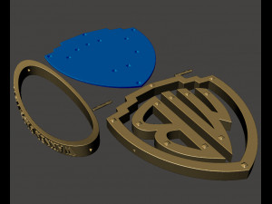 WARNER BROS LOGO 3D 打印模型