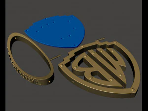 WARNER BROS LOGO 3D Print Model