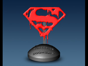 DEATH OF SUPERMAN LOGO 3Dプリントモデル