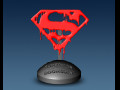 DEATH OF SUPERMAN LOGO 3D Baskı Modeli
