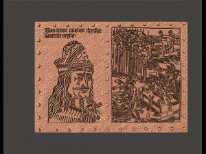 ENGRAVING OF VLAD TEPES DRACULA Modèles 3D en vedette