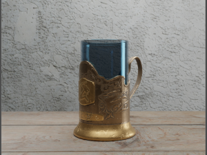 Russian railways cup holder 3D मॉडल