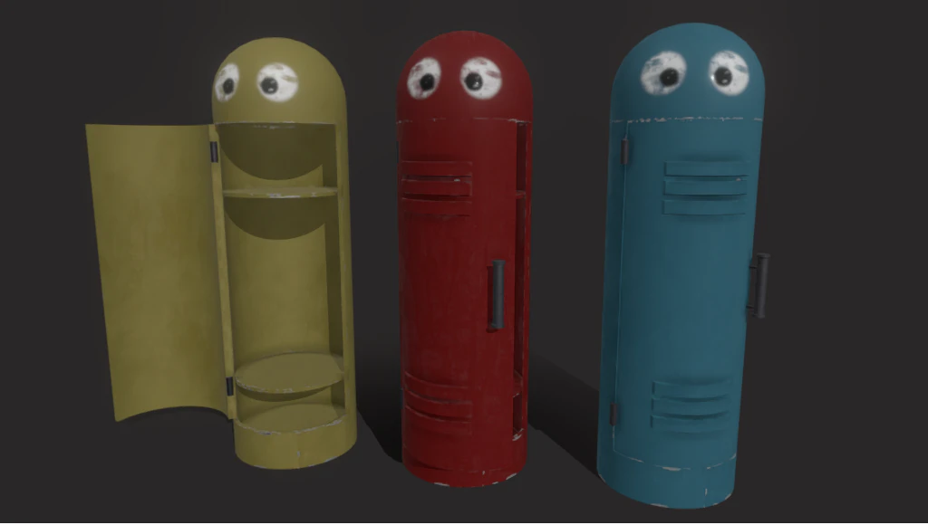 Poppy playtime lockers 3D Model .c4d .max .obj .3ds .fbx .stl .blend 