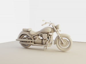 HARLY motor cycle 3D Model
