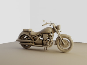 HARLY motor cycle Model 3D