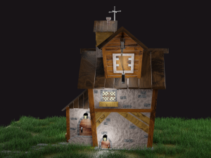 Village house 3D-Modell